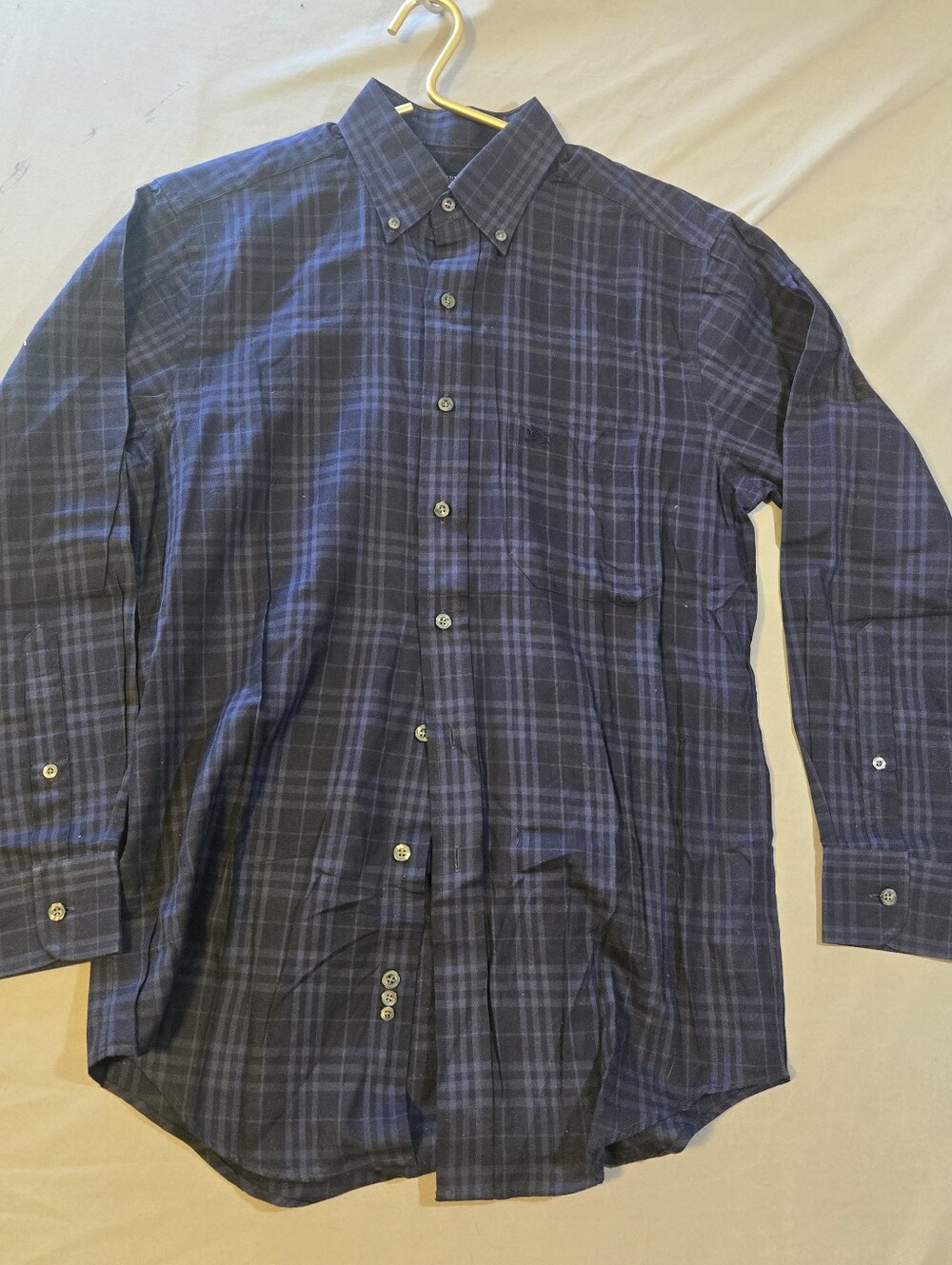 Burberry London Men's Long Sleeve Plaid Button Up Shirt Sz S